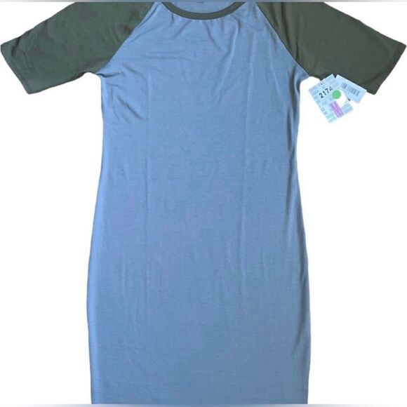 LuLaRoe Womens Medium Julia Mini Dress • High Neckline Bodycon Cutout Casualwear - Picture 1 of 13